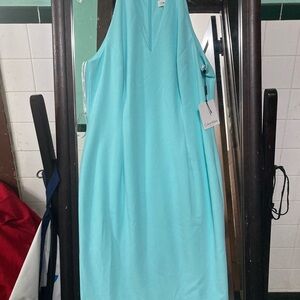 Calvin Klein new dress reg price $134 size 12 sea glass color women